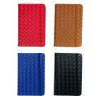 Блокнот А6 80л ЛИДЕР 5802-19 кожзам на резинках Плетение (яркое)