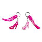 Брелок резиновый Барби Туфелька 6см с лентой Barbie, ассорти №3191