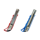 Нож канцелярский лезвие 18мм HengXingli 6898+2 металлическая направляющая + 2 лезвия