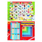 Учебное пособие А3 Скат Англ. алфавит + табл. умножения УП-234