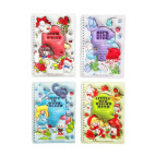 Тетрадь на спирали А5 50л. пластиковая обложка Лидер 3D-Сказки, клеточка №77632