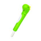 Ручка шариковая с насадкой Сквиш Динозавр ассорти, синяя №2316