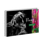 Альбом для рисования А4 20л. YES 120г/м2 спираль Flowers and Black 130550