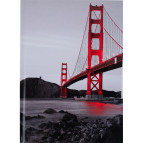 Блокнот А5 Axent 96л. твердая картонная обложка Bridge 8457-3-А