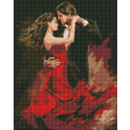 Алмазная живопись мозаика по номерам на холсте - 40*50см Идейка АМО7802 Танго любви