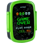 Школьный ланчбокс Kite мод 163 с ложкой и вилкой K24-163-1 Game over