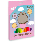 Карандаши цветные 18шт/36цв. Yes Pusheen. Balloons двухцветные 290751