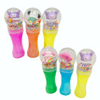 Игрушка антистресс Слайм (Лизун) №1022 Crystal Mud в баночке 19/12*5см с игрушкой Сквиш Друзья Kuromi