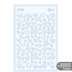 Трафарет универсальный многоразовый 13*20см Rosa Talent №U100 серия Love 3621100