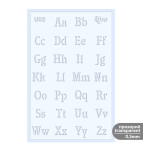 Трафарет универсальный многоразовый 13*20см Rosa Talent №U02 серия Алфавит 3621002