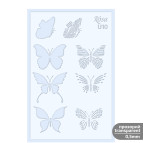 Трафарет универсальный многоразовый 13*20см Rosa Talent №U10 серия Бабочки 3621010