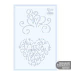 Трафарет универсальный многоразовый 13*20см Rosa Talent №U106 серия Love 3621106