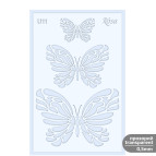 Трафарет универсальный многоразовый 13*20см Rosa Talent №U11 серия Бабочки 3621011