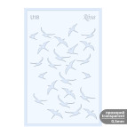 Трафарет универсальный многоразовый 13*20см Rosa Talent №U18 серия Птицы 3621018