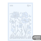 Трафарет универсальный многоразовый 13*20см Rosa Talent №U33 серия Цветы 3621033