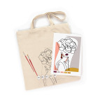 Сумка-шопер хлопковая, раскраска, 38*42см ручка 60см Rosa Talent 220 г/кв.м Floral Girl N0003634