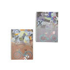 Тетрадь на спирали А4 100л твердая картонная обложка Вело, в клетку №22