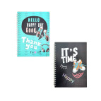 Тетрадь на спирали А4 100л твердая картонная обложка Кеды, в клетку №43/94-43