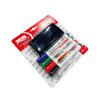 Набор маркеров сухостираемых 4шт + губка для досок MS Tuzoo 886