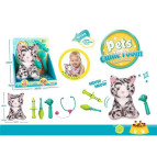 Игрушечный набор Pets Clinic room Котик и медицинские принадлежности DR 5099