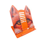 Подставка для книг металлическая сплошная ООПТ 20*26см Лис 318-0