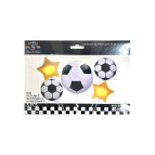 Шарик воздушный набор Happy Birthday 5шт фигурные Футбол TZ-Q5002