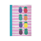 Блокнот А5 80л. Лидер Фрукты с резинкой 2513