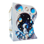 Ограничитель для книг металлический №806-5D Космонавт