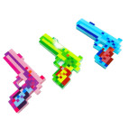 Игрушка Пистолет пиксельный на батарейках, ассорти К664
