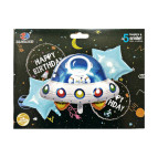 Шарик воздушный ZYBalloon набор 5шт разного размера, Космос 10117