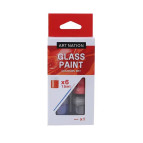 Краска по стеклу Art Nation набор 6цв по 15мл + кисть GAS0615
