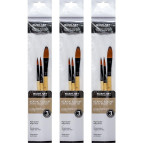 Набор кистей для акрила Art Nation Artist Brush 3шт №6,8,12 AS330-1