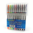 Ручки гелевые Piano набор 10шт 0,5мм PG-811-10