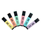 Маркеры текстовые набор 6шт Zbru пастель HY-01-6