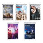 Блокнот на спирали А6 48л. верх Бриск Gold, ассорти СБВ-17