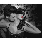 Картина раскраска по  номерам на холсте  - 40*50см Идейка КН8407 Вихрь страсти