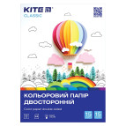 Бумага цветная детская А4 15л. двухсторонняя Kite мод 287 Classic K-250