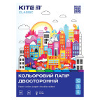 Бумага цветная детская А4 10л. двухсторонняя Kite мод 288 Classic K-288