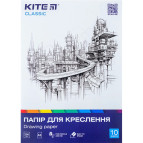 Бумага для черчения А3 10л. 200г/м Kite Classic K-270