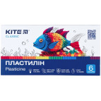 Пластилин Kite набор 6 цв. по 20 гр. Classic K-081