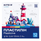 Пластилин Kite набор 12 цв. по 20 гр. Classic K-1086