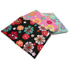 Блокнот А5 80л. Оопт на резинке 6802-1 Цветочки