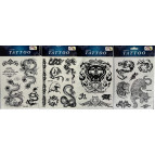 Флеш Тату 13*23см черно-белая Tattoo Mix SТ-1629
