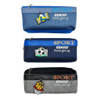 Пенал текстильный Лидер 21*9*6см, Sport Genius микс №5537