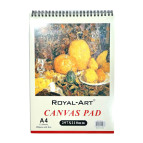 Альбом на спирали А4 для акрила и масла 12л. 280г/м2 Royal-Art Canvas Pad полотно Холст RC-2812