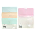 Папка А4 Kobest на липучке пластиковая, 4 отделения, ассорти 9023