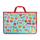 Портфель А4 Cool For School пластик на молнии 2 отделения Colorfull MX30001-08