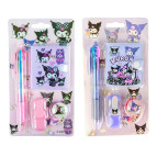 Набор блокнот + ручка 4-х цв. + маркер + скотч, 6*7см 40л, Куроми Kuromi, ассорти Е-006-K