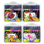 Скетч маркеры для рисования Jongdi для бумаги набор 18 шт трехгранные 8299-18