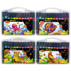 Скетч маркеры для рисования Jongdi для бумаги набор 24 шт трехгранные 8299-24